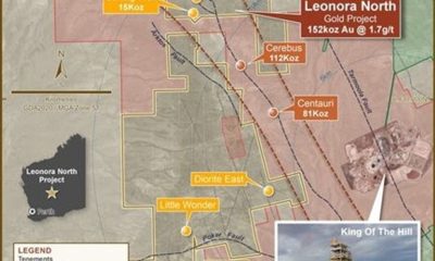 Η Asra Αποκτά Πλήρη Ιδιοκτησία του Mt Cutmore στο Έργο Χρυσού Leonora North