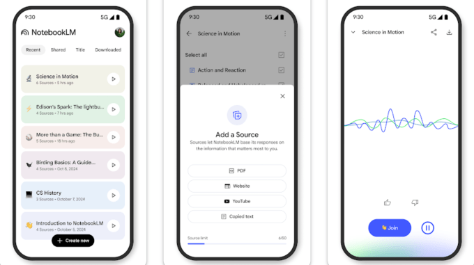Google παρουσιάζει την εφαρμογή NotebookLM για Android