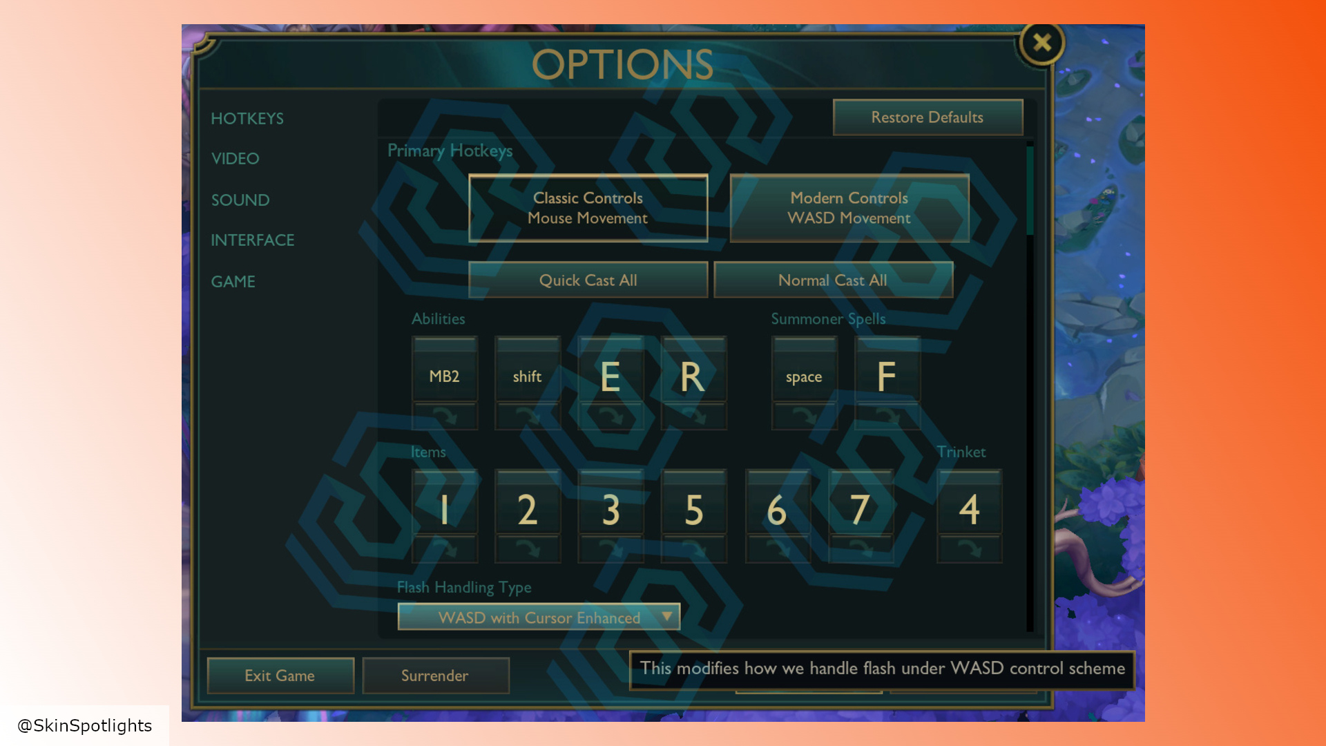 Το League of Legends εξετάζει την κίνηση με WASD