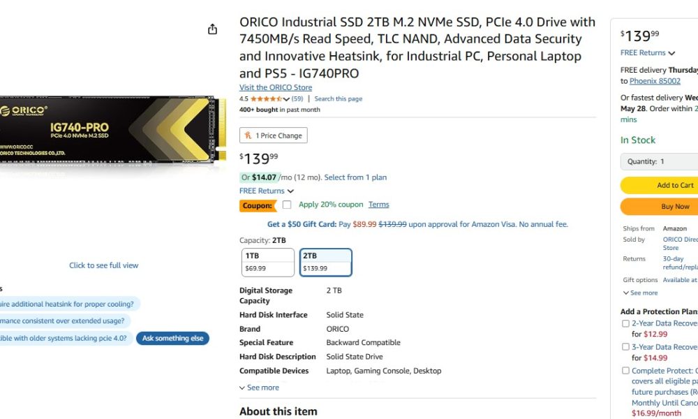 Οικονομικές Προσφορές για Ταχύτατους SSD της ORICO