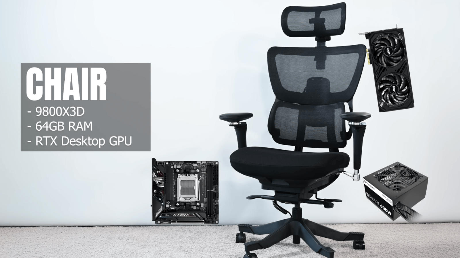 Το gaming PC που κρύβεται σε καρέκλα γραφείου και ζεσταίνει