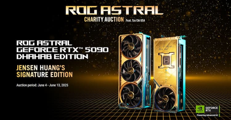 Η πώληση της RTX 5090 Astral Dahab για ,200 σε φιλανθρωπική δημοπρασία