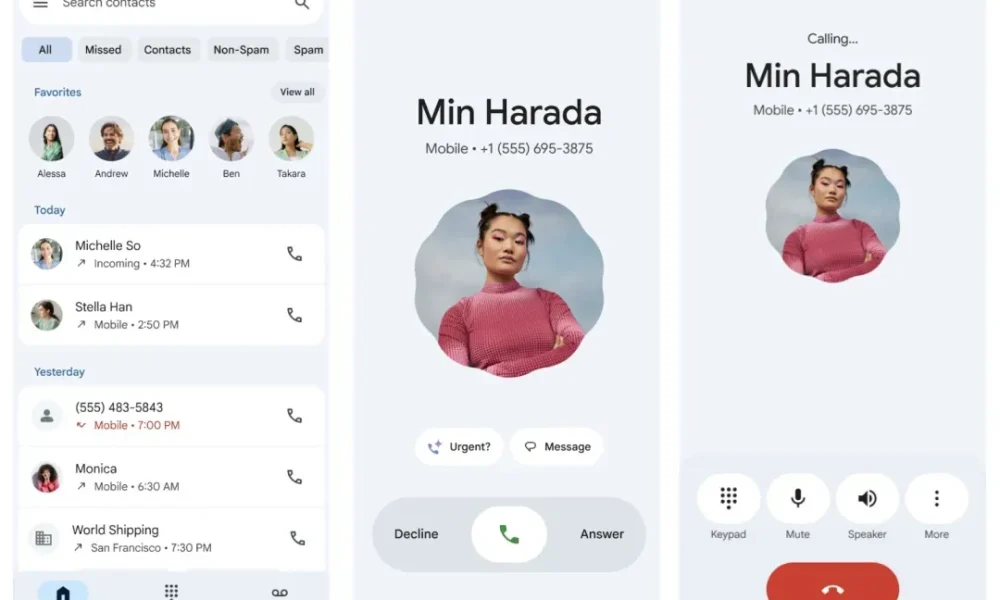 Η νέα ανασχεδιασμένη εφαρμογή Google Phone με Material 3