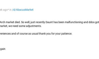 Η εξαφάνιση της Abacus Market και οι υποψίες για exit scam