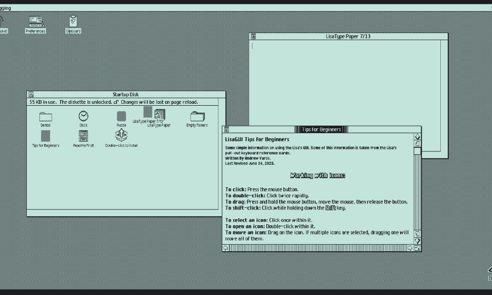 Η αναγέννηση του Apple Lisa μέσω του LisaGUI