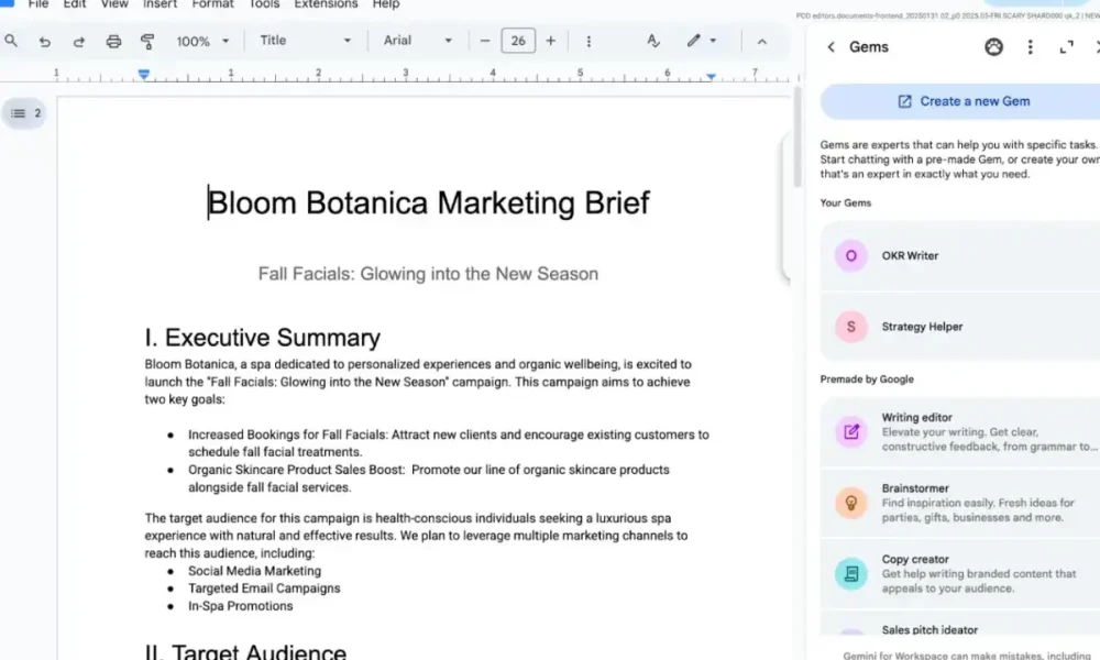 Η Google Ενσωματώνει Προσωπικούς Βοηθούς AI στις Εφαρμογές Workspace