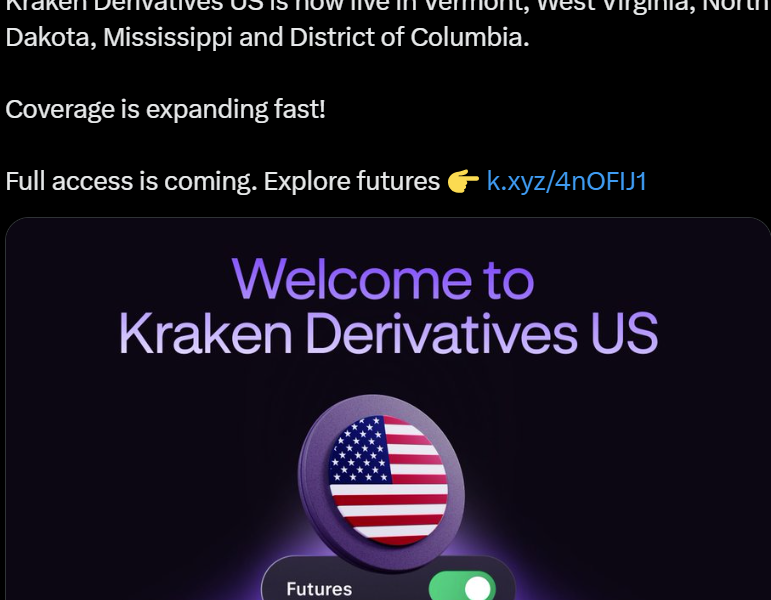 Η είσοδος του Kraken Derivatives US στην αγορά
