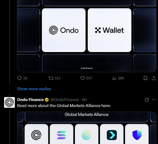 Η Ondo Finance και η Pantera επενδύουν 0 εκατ. σε τοκενισμένα περιουσιακά στοιχεία