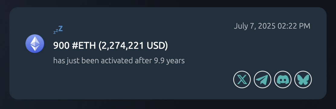 Ενεργοποίηση Δύο Πορτοφολιών Genesis του Ethereum: Μεταφορά .9M ETH