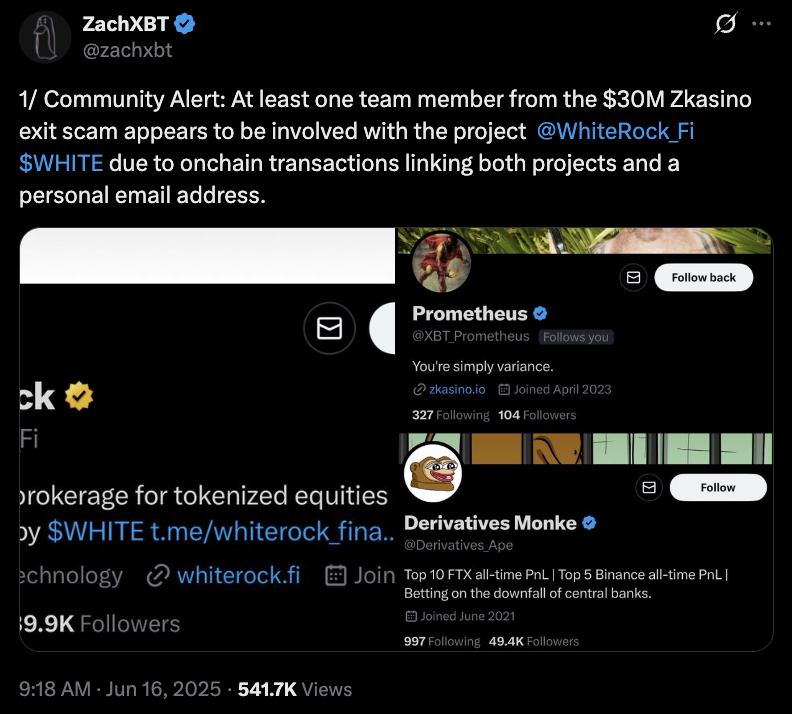 Σύλληψη και έκδοση του ιδρυτή της WhiteRock για υπόθεση ZKasino