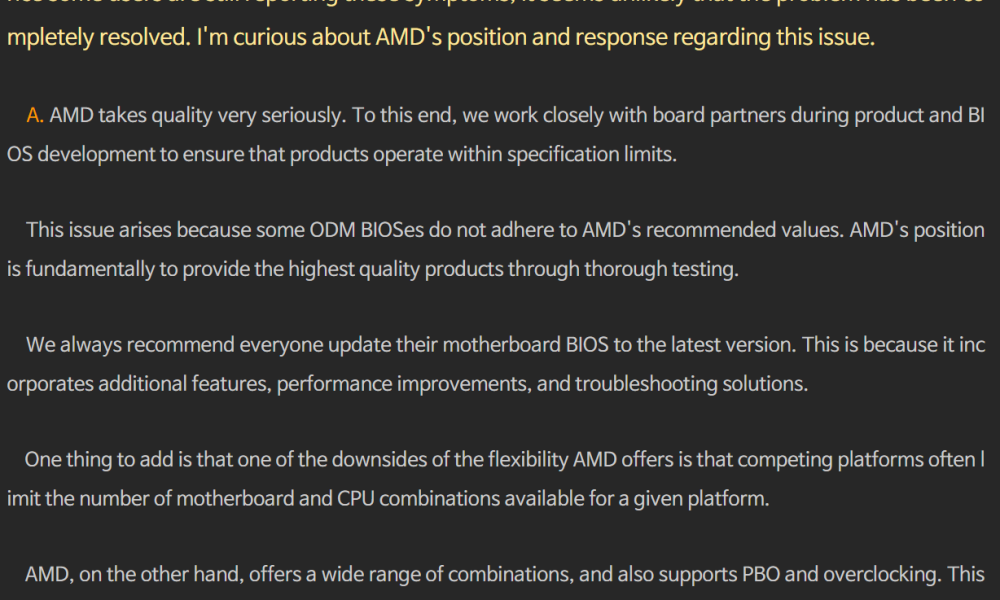 Η AMD αποδίδει ευθύνες σε κατασκευαστές μητρικών για τα προβλήματα στο socket AM5