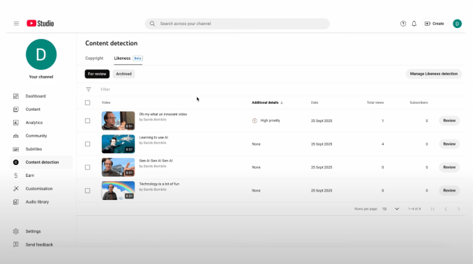 Η νέα τεχνολογία ανίχνευσης ομοιότητας του YouTube