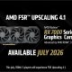 Το FSR 4.1 της AMD έρχεται σε RDNA 3 και RDNA 2