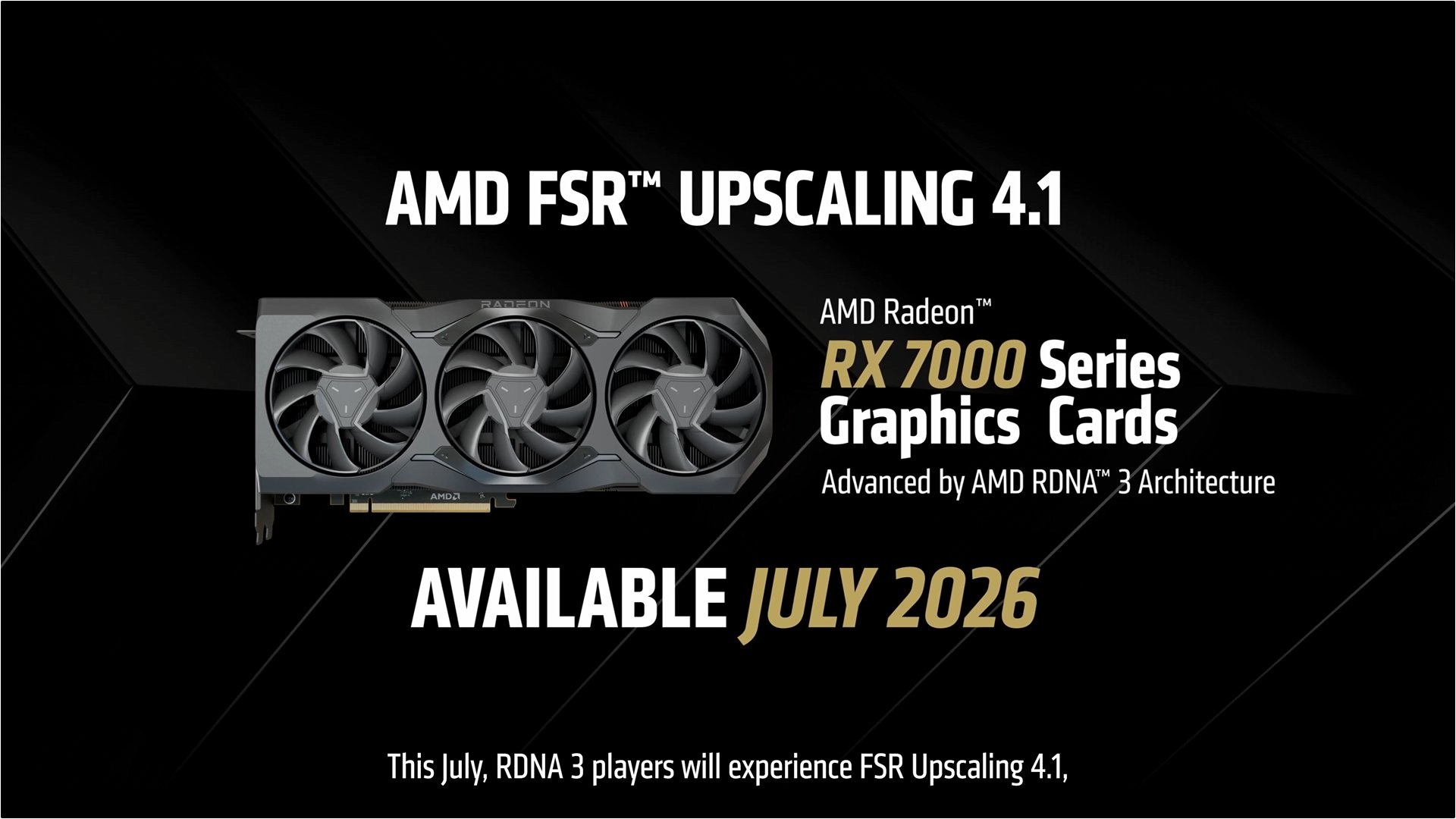 Το FSR 4.1 της AMD έρχεται σε RDNA 3 και RDNA 2